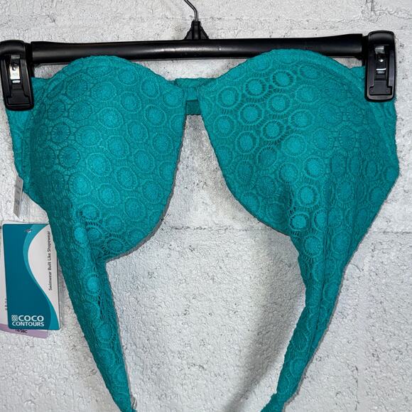 Coco Reef Womens Cameo Halter Bikini To Aqua Marine 14/ 38C, $80 - Picture 4 of 10